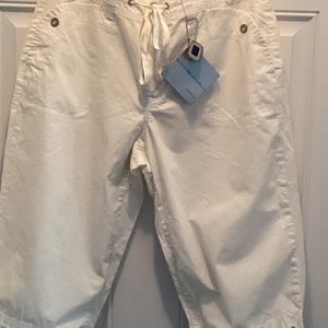 Bandolino Capri pants. White. Size 12. Brand new with tags.